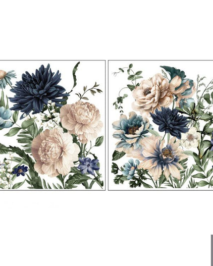 Redesign with Prima - Cerulean Blooms Maxi Decor Transfer