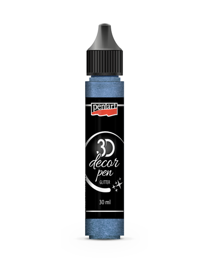 Pentart - Silvery Blue - 3D Decor Pen 30ml