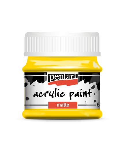 Pentart - Yellow- Acrylic Paint Matte