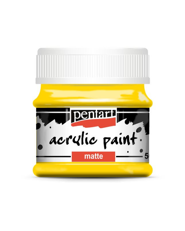 Pentart - Yellow- Acrylic Paint Matte