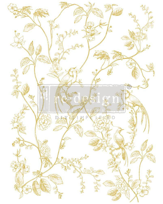A Bird Song Decor Transfer
