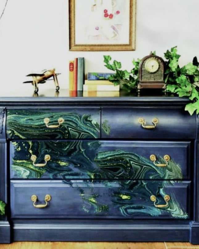 Redesign with Prima Nocturnal Marble Decoupage tissue paper