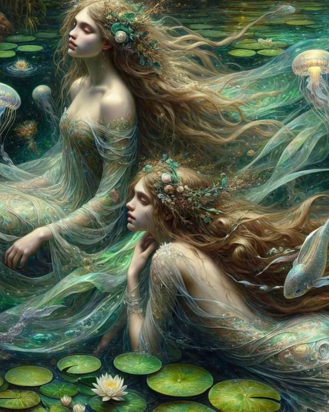 Mint by Michelle Song of the Water Spirits Decoupage Paper