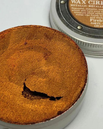 Redesign with Prima Finnabair Art Alchemy metallique wax paste Firebird