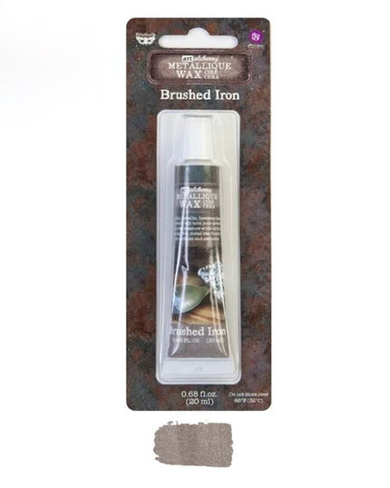 Redesign with Prima Finnabair Art Alchemy metallique wax paste Brushed iron