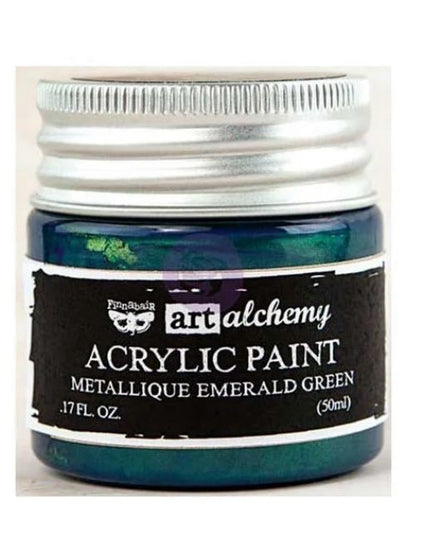 Redesign with Prima Finnabair Metallic Acrylic Paint Emerald Green
