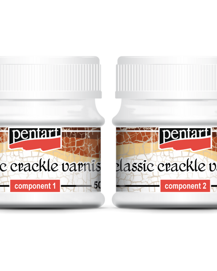 Pentart - Classic Crackle Varnish, 2 Components 50ml