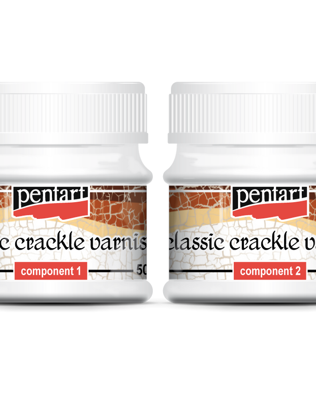 Pentart - Classic Crackle Varnish, 2 Components 50ml
