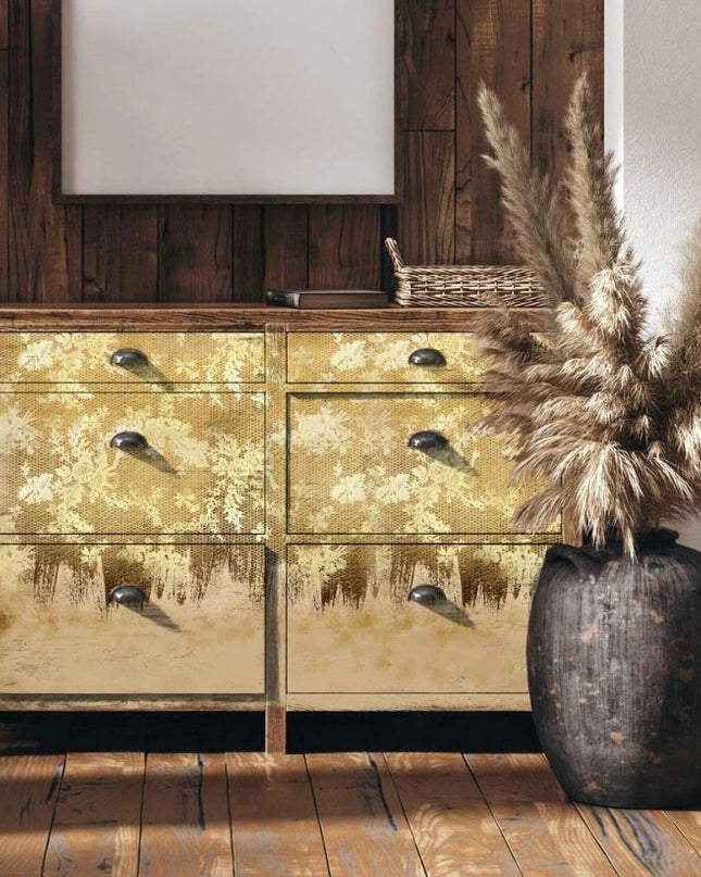 Redesign with Prima Gilded Lace A1 fiber decoupage paper