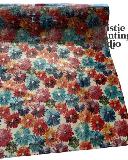 APS Foil - Chasin Daisies - Clear Floral Foil - Textile Friendly