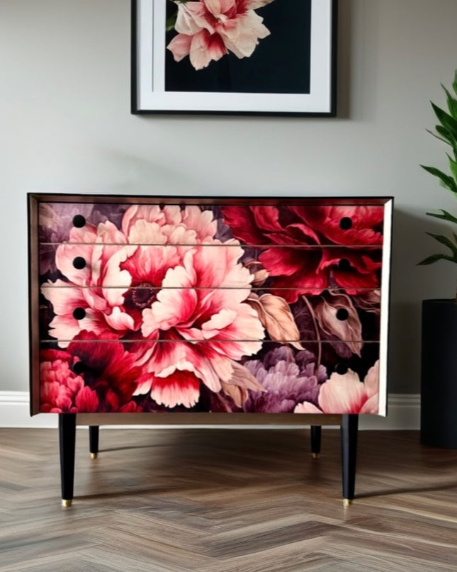 Redesign with Prima - Dreamy rose Cascade A1 Decoupage Fibre Paper