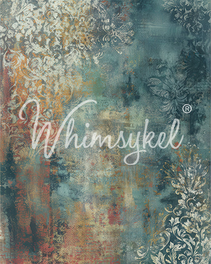 Whimsykel Designs Winter Patina Decoupage Paper