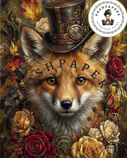 Posh Papers Fox Decoupage Paper