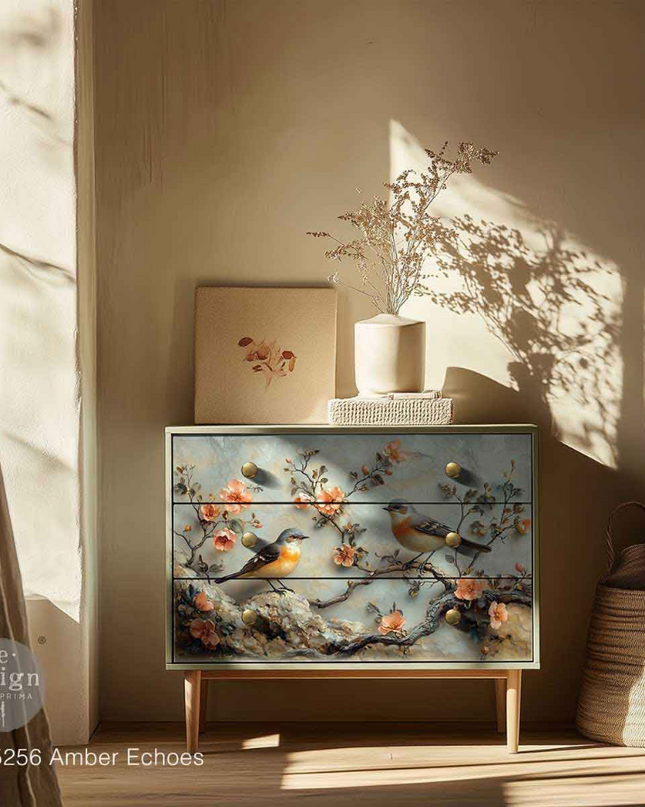 Redesign With Prima Amber Echoes Decoupage Paper