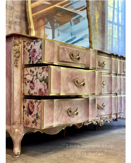Timeless blooms floral rose decoupage paper