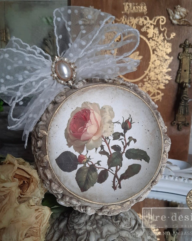 Redesign with Prima - Midnight Rose- Decor Transfer
