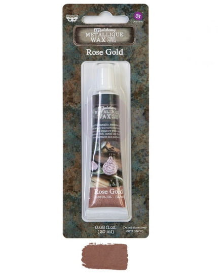 Redesign With Prima Finnabair Art Alchemy Metallique Wax Paste Rose Gold