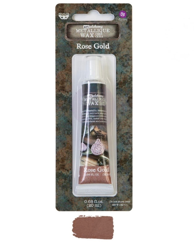 Redesign With Prima Finnabair Art Alchemy Metallique Wax Paste Rose Gold