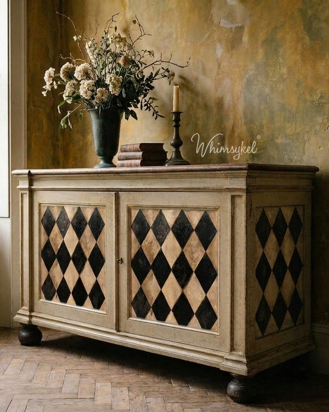 Whimsykel Designs Harlequin Relic Decoupage Paper