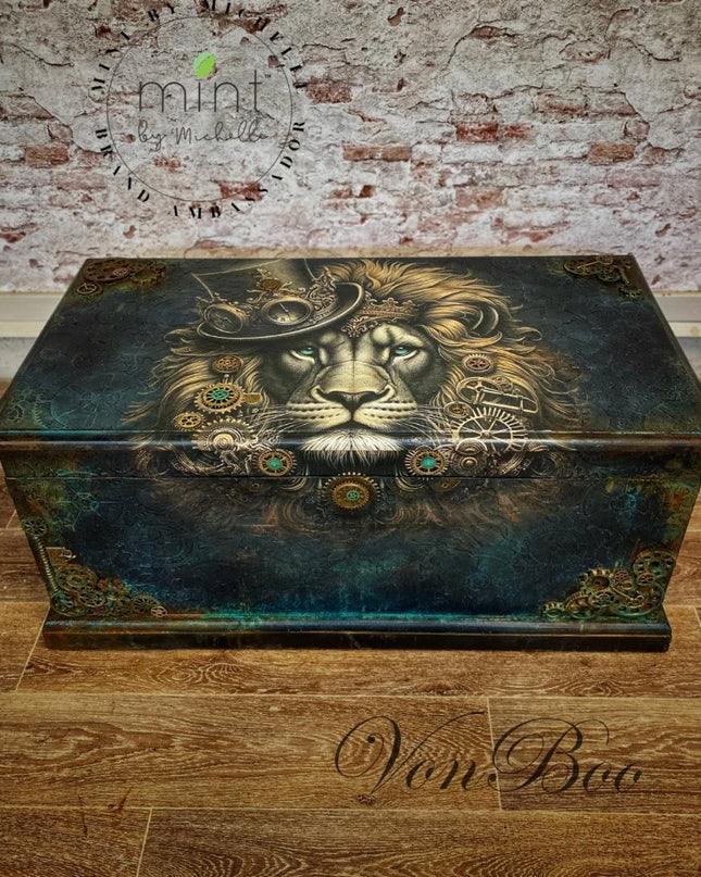 Mint by Michelle - Leonardo Lion Decoupage Paper