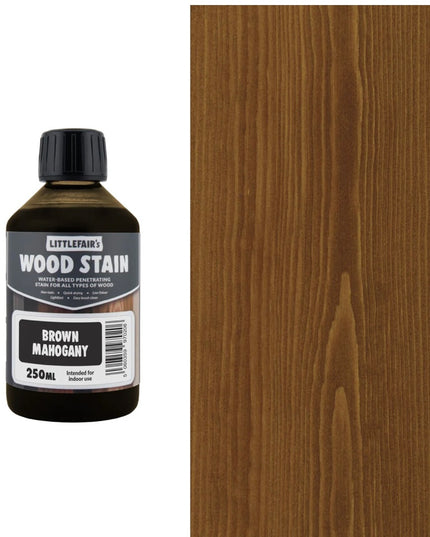 Littlefairs Wood Stains Brown Mahogany