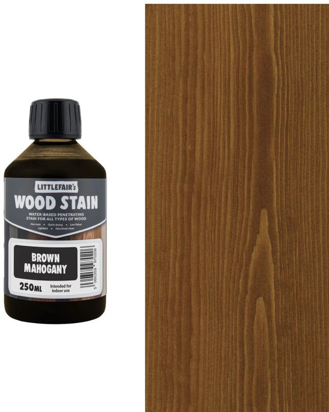 Littlefairs Wood Stains Brown Mahogany
