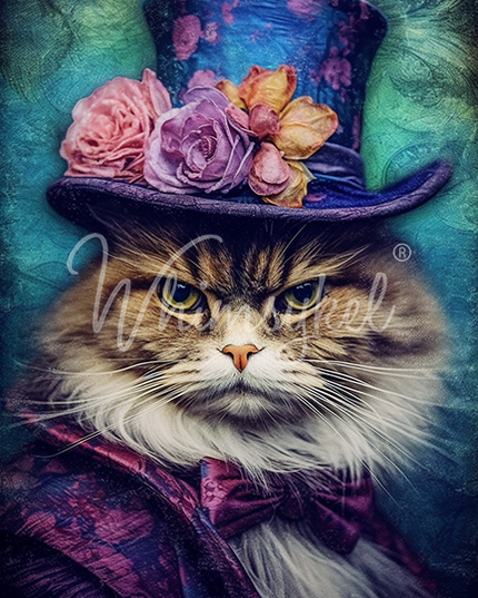 Whimsykel Designs Sour Puss Decoupage Paper