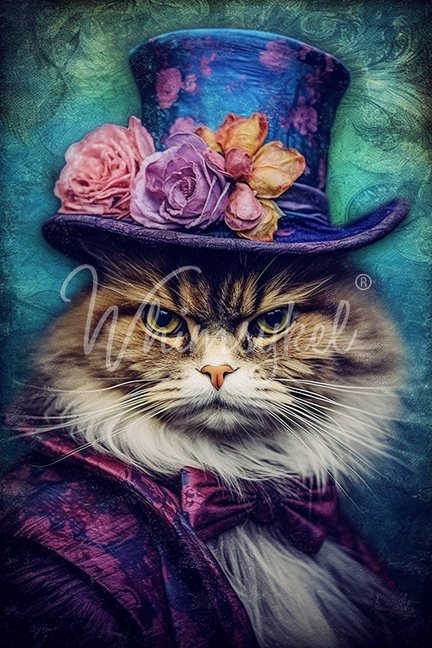 Whimsykel Designs Sour Puss Decoupage Paper