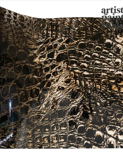 APS Foil - COPPER CROCODILE semi transparent  - Rub On Foil