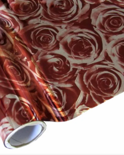APS Foil - Roses Red  metallic foil   - Rub On Foil