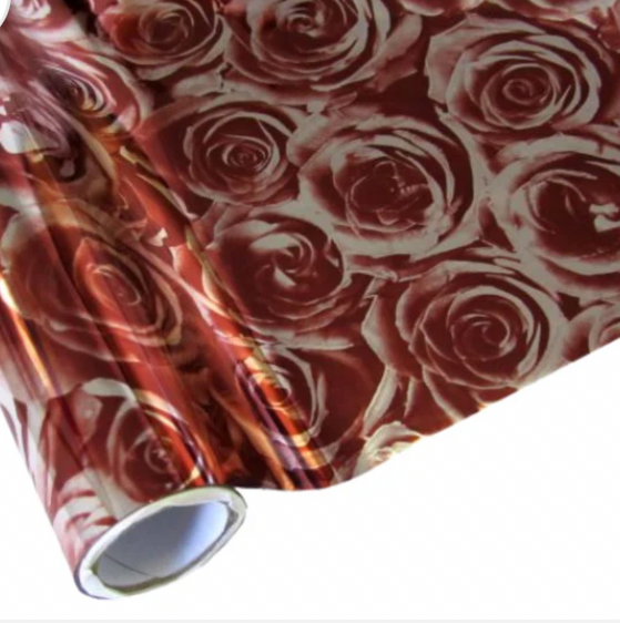 APS Foil - Roses Red  metallic foil   - Rub On Foil