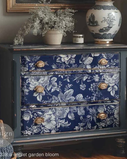 Redesign with Prima  Secret Garden Bloom A1 Decoupage Fiber paper