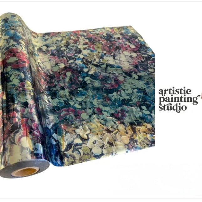 APS Foil Kora Metallic Floral Print Foil Textile Friendly