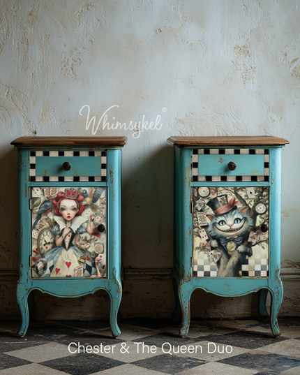 Whimsykel Designs Chester And The Queen Duo Decoupage Paper