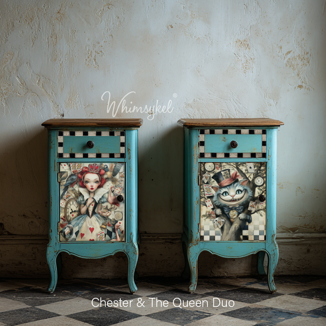 Whimsykel Designs Chester And The Queen Duo Decoupage Paper