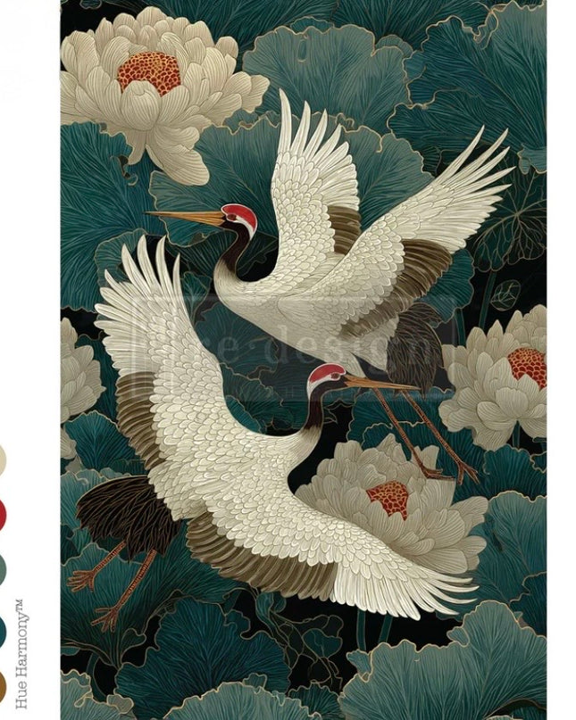 Redesign with Prima Grace in Flight Tissue Decoupage Paper