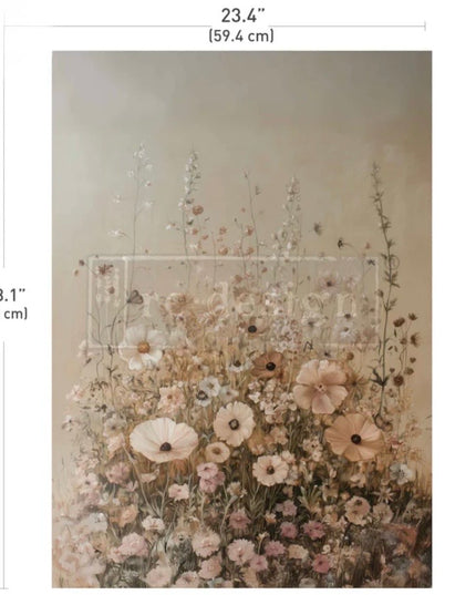 Redesign with Prima A Moment Of Stillness A1 Decoupage Fiber paper