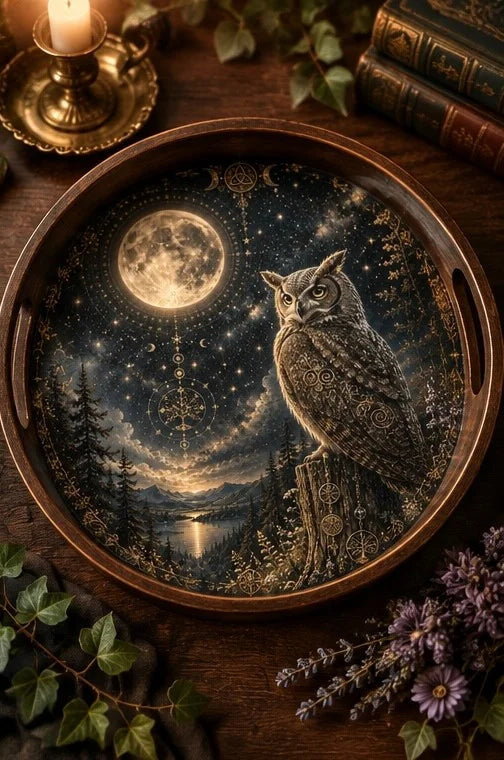 Posh Papers Celestial Owl Decoupage Paper, Furniture Decoupage Paper