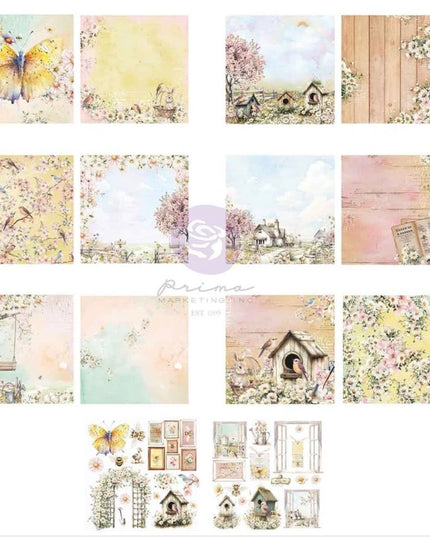 Redesign With Prima Among the Wildflowers Collection 6x6 Paper Pad