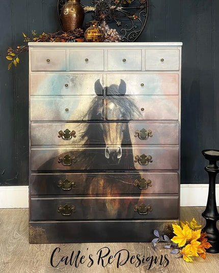 Whimsykel Designs Heart Horse Decoupage Paper