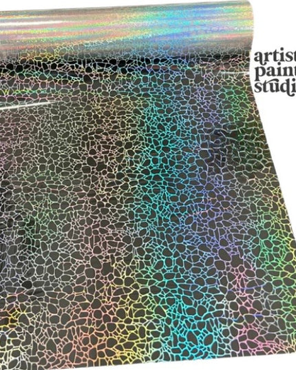 APS Foil - Pebbly Hologram - Transparent Film Foil