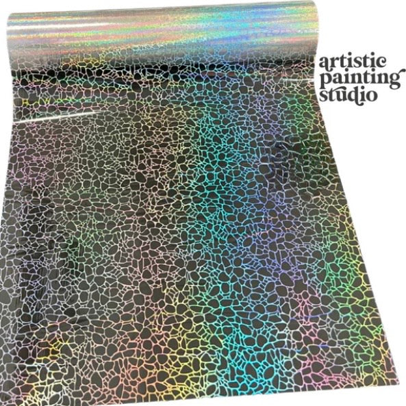 APS Foil - Pebbly Hologram - Transparent Film Foil