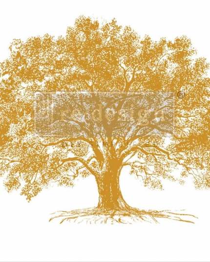 Redesign with Prima Kacha Growth Gold Foil Decor Transfer