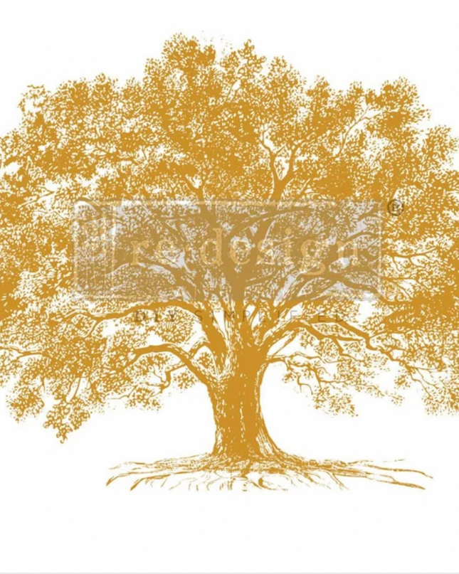 Redesign with Prima Kacha Growth Gold Foil Decor Transfer