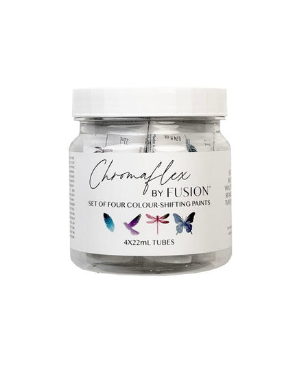 Fusion Chromaflex Set of 4 Mini Tubes Colour Shifting Metallic Paint