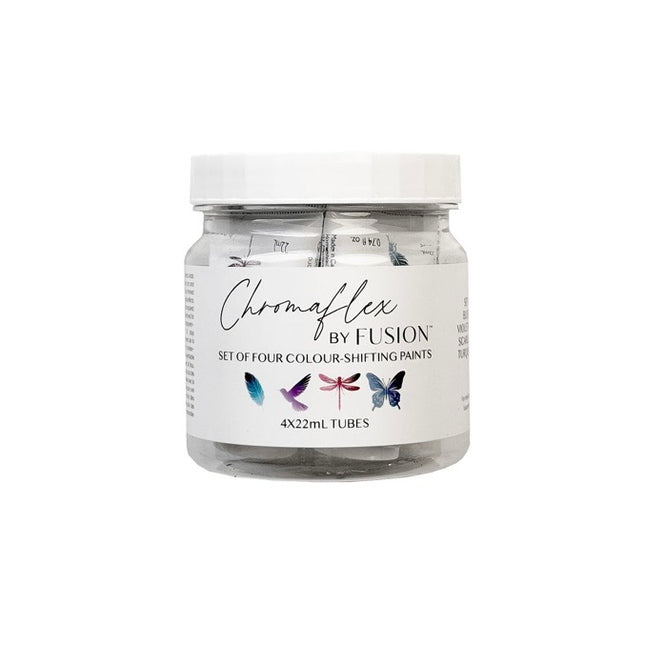 Fusion Chromaflex Set of 4 Mini Tubes Colour Shifting Metallic Paint
