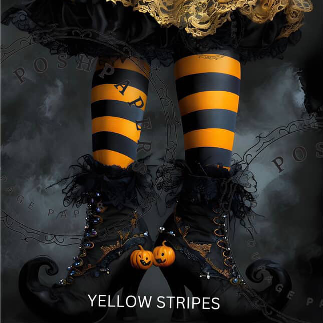 Posh Paper Yellow stripped Legs