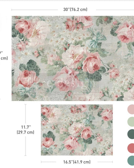 Redesign with Prima - Pink Blossom Bliss Double Decoupage Fiber Paper Set