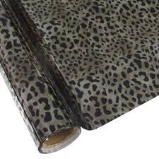 APS Foil - Leopard Silver - Metallic Foil Textile Friendly