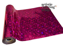 APS Foil - Pink Dottie Hologram - Metallic Foil